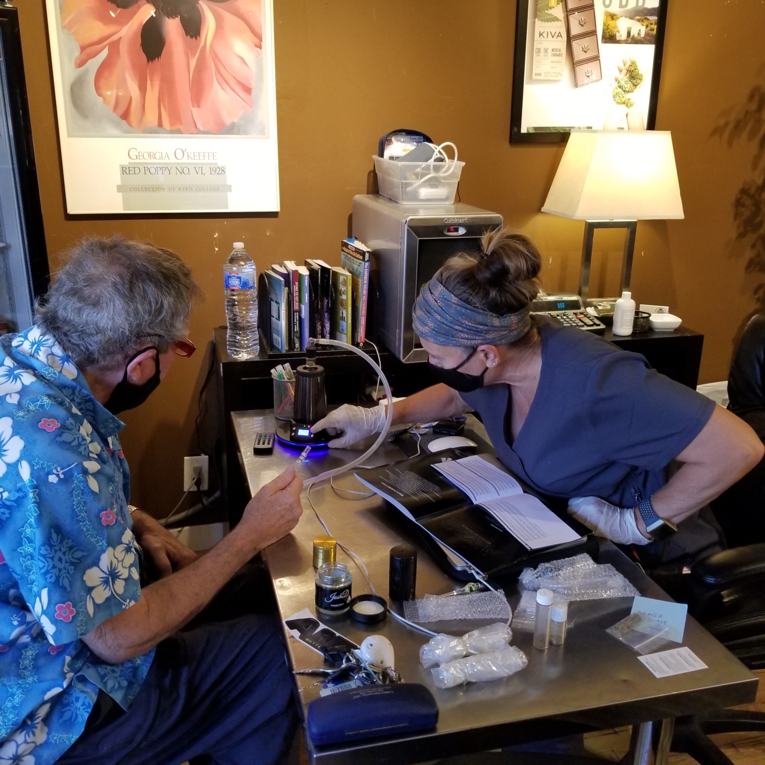 Shelley consulting patient